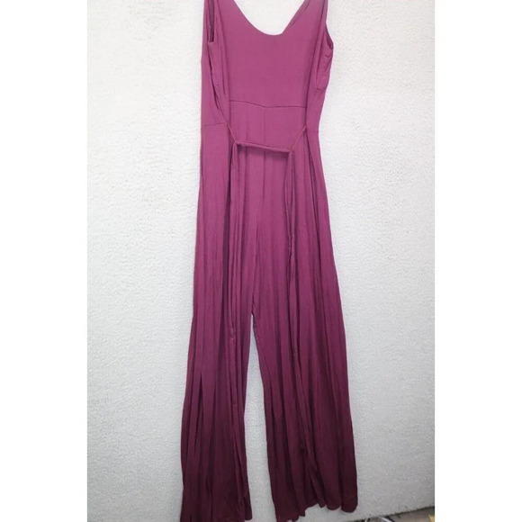 LuLus Purple Jumpsuit-High Slit Both Legs-Belted-Size Medium - Picture 6 of 8